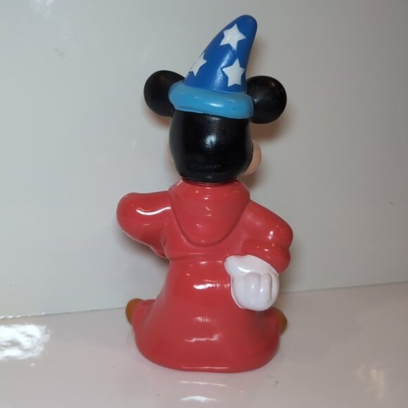 Vintage 1990s Disney Bubble Bath Bottle  Mickey Mouse Fantasia Sorcerer EMPTY - Picture 7 of 13